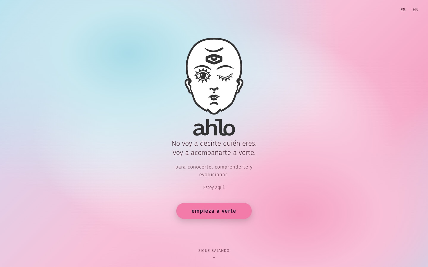 Ahlo — homepage pública en producción